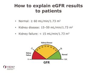 Explaining Your Kidney Test Results: A Tool for .